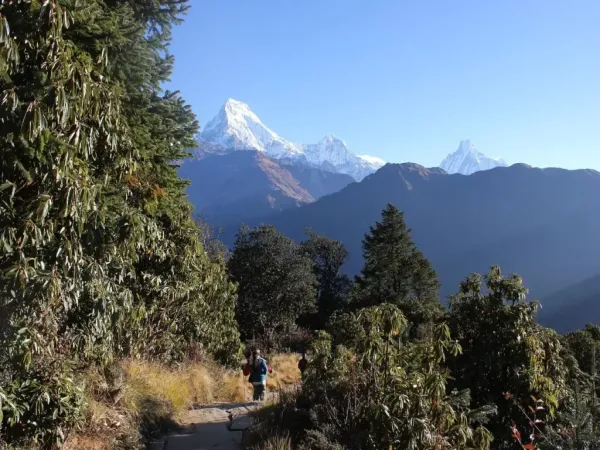 Beautiful views of the Annapurna trail