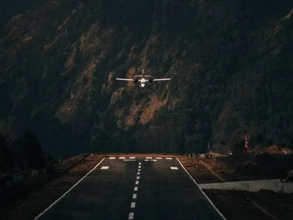 Sita air landing at Lukla airport