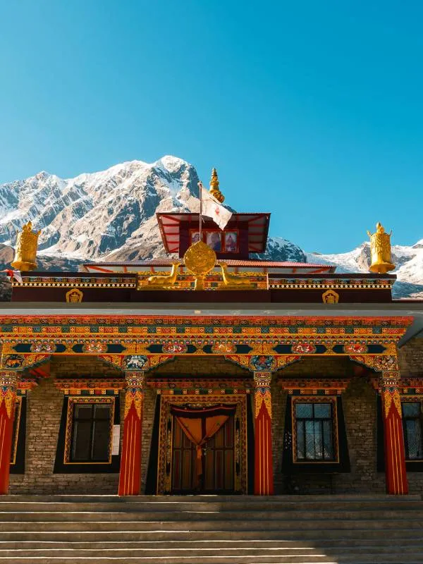 Beautiful  monastery in Langtang region