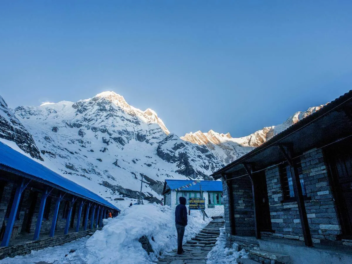 Annapurna ranges seen from Ghandruk village