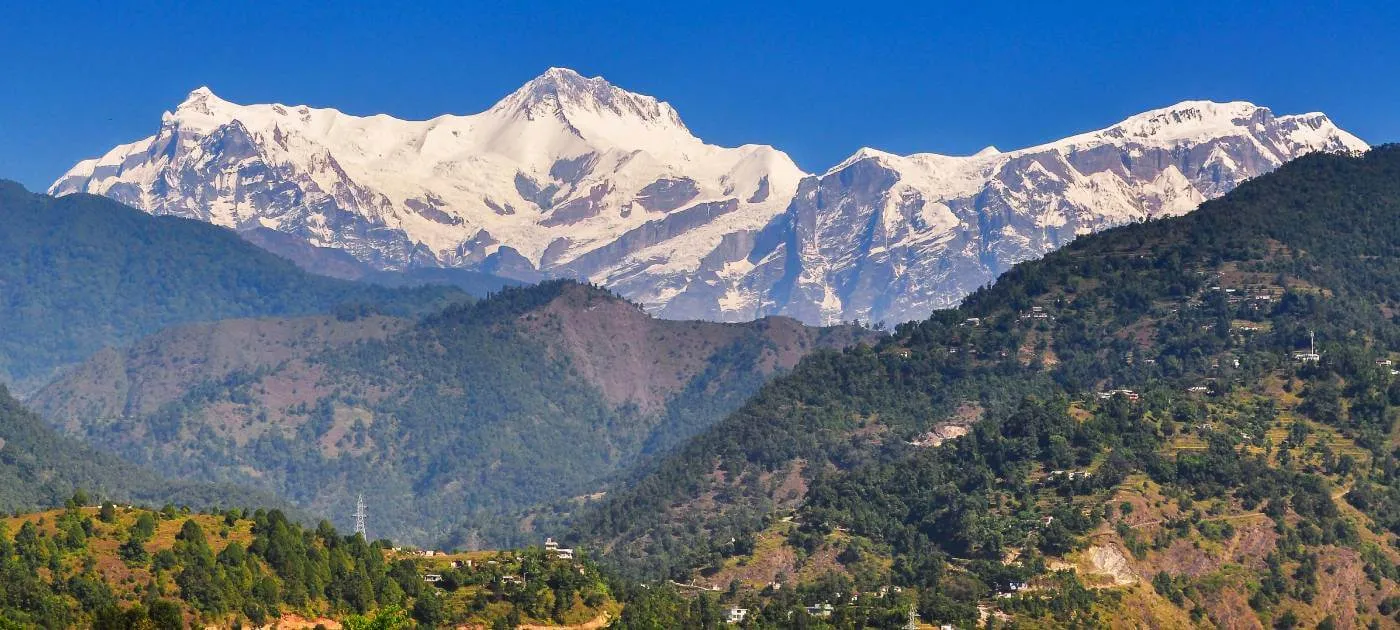 Beautiful mountain views in Nepal