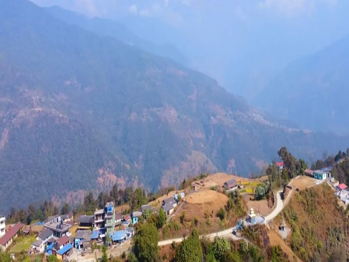 Beautiful views of the Dhampus village