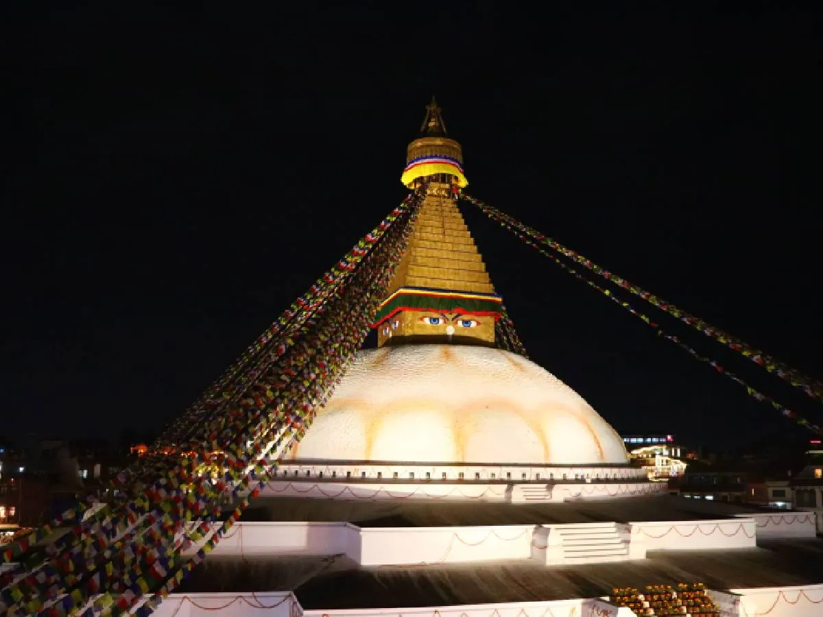 Boudhanath Stupa night views
