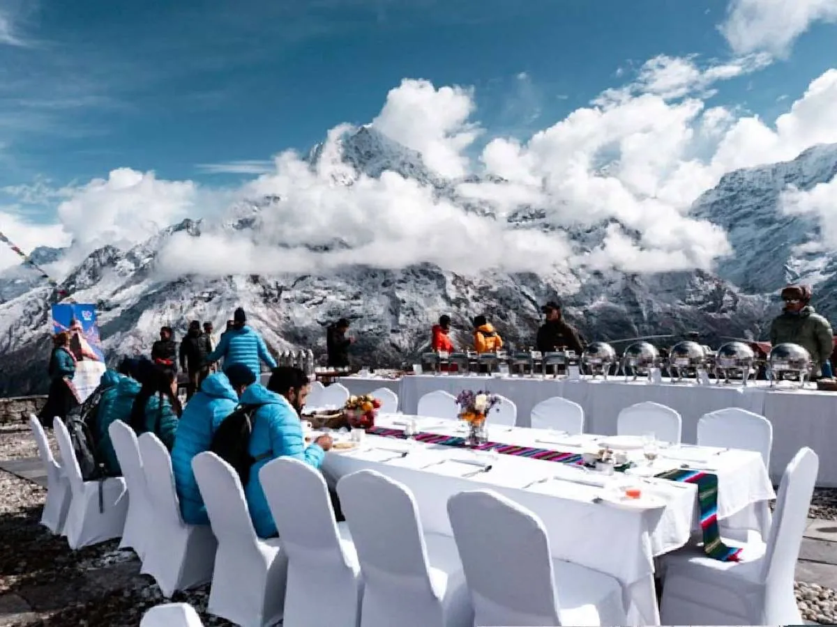 Breakfast at Everest view hotel in EBC