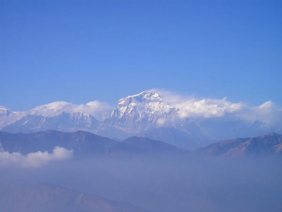 Dhaulagiri ranges seen from distance