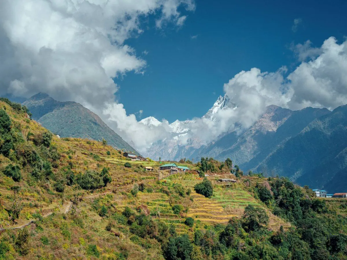 Hills in Bhadaure near panchase