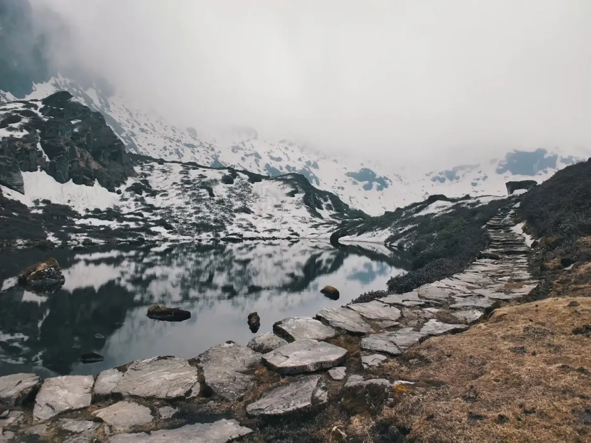 Kalo pokhari at Barun valley