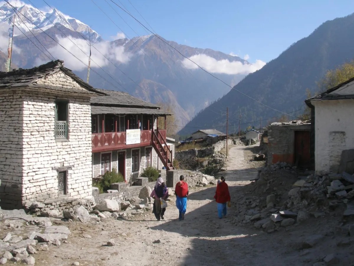 Lete village in Mustang