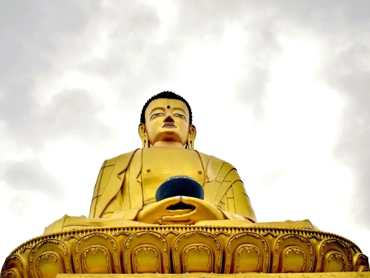 Lord Buddha statue at Swayambhunath stupa