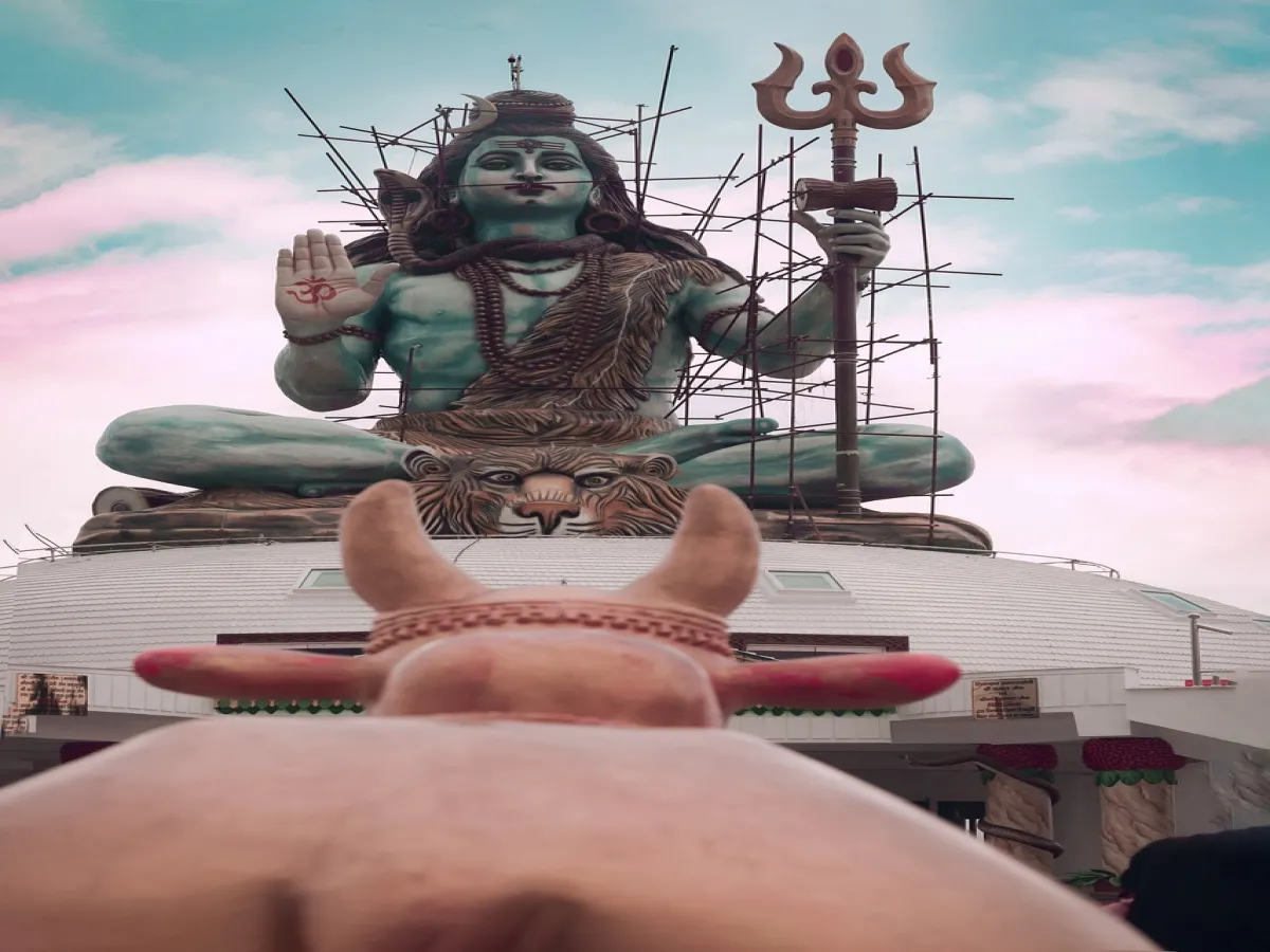 Lord Shiva and Nandi Statue seen in Pokhara