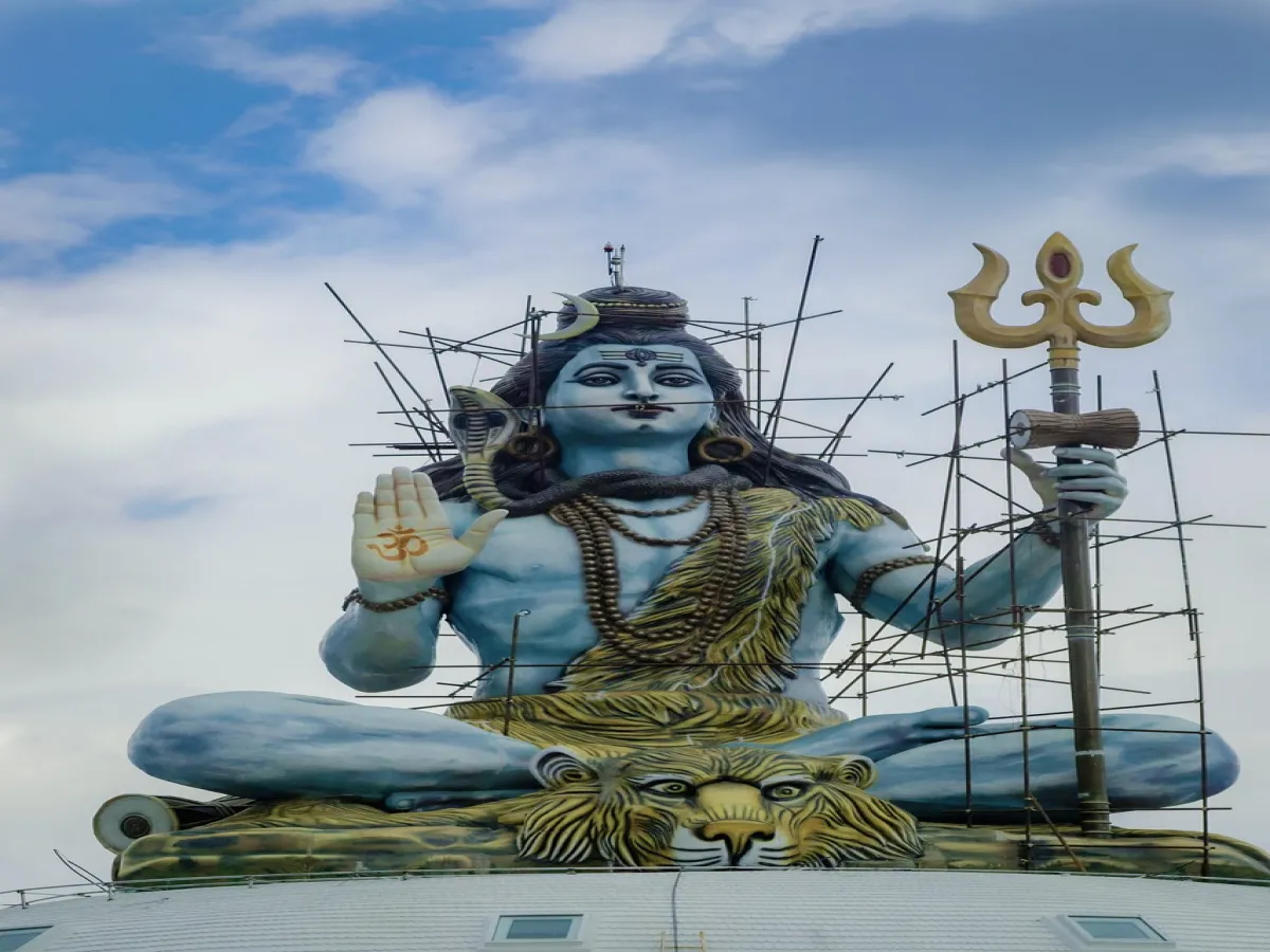 Lord shiva statue in Pokhara