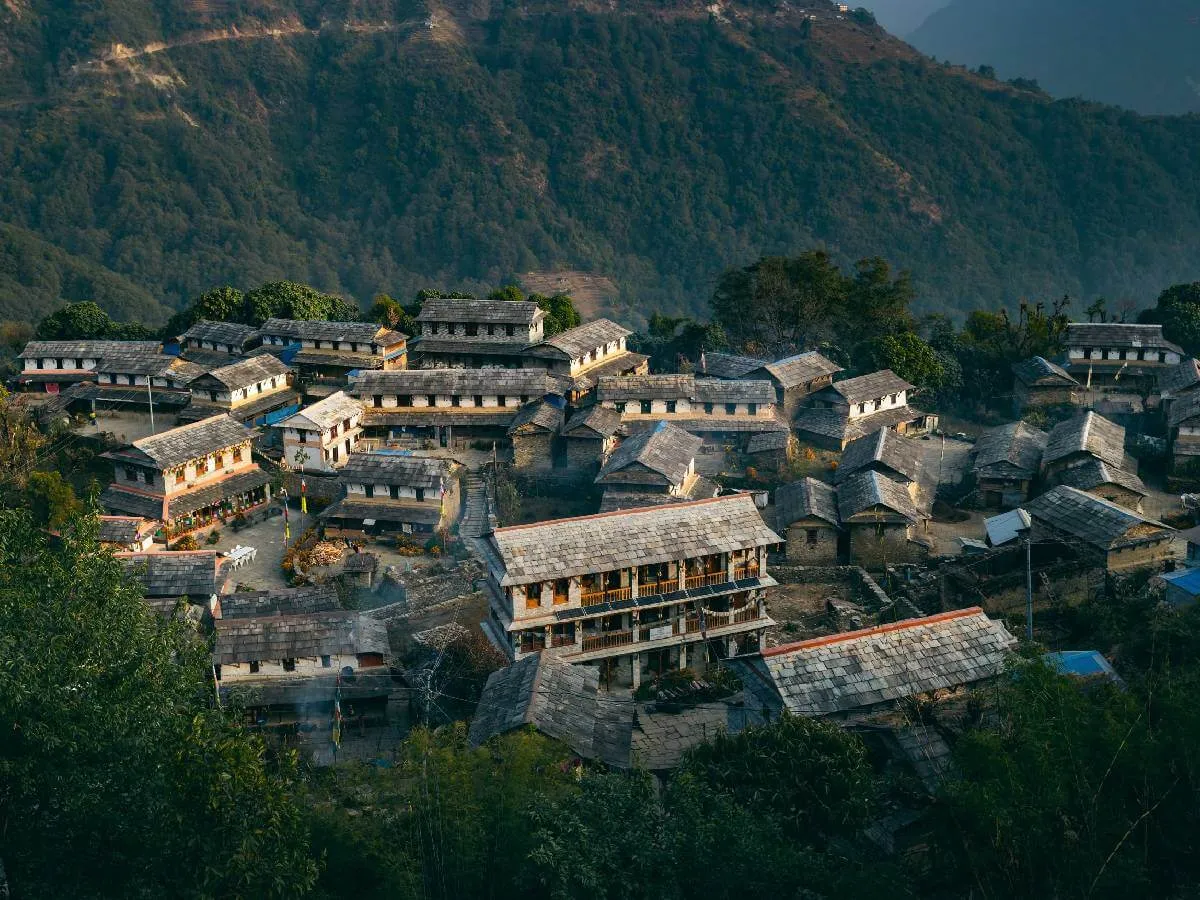 Lush green gurung and magar village of Ghandruk