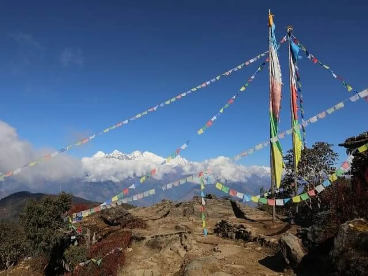 Scenic view of Langtang Village