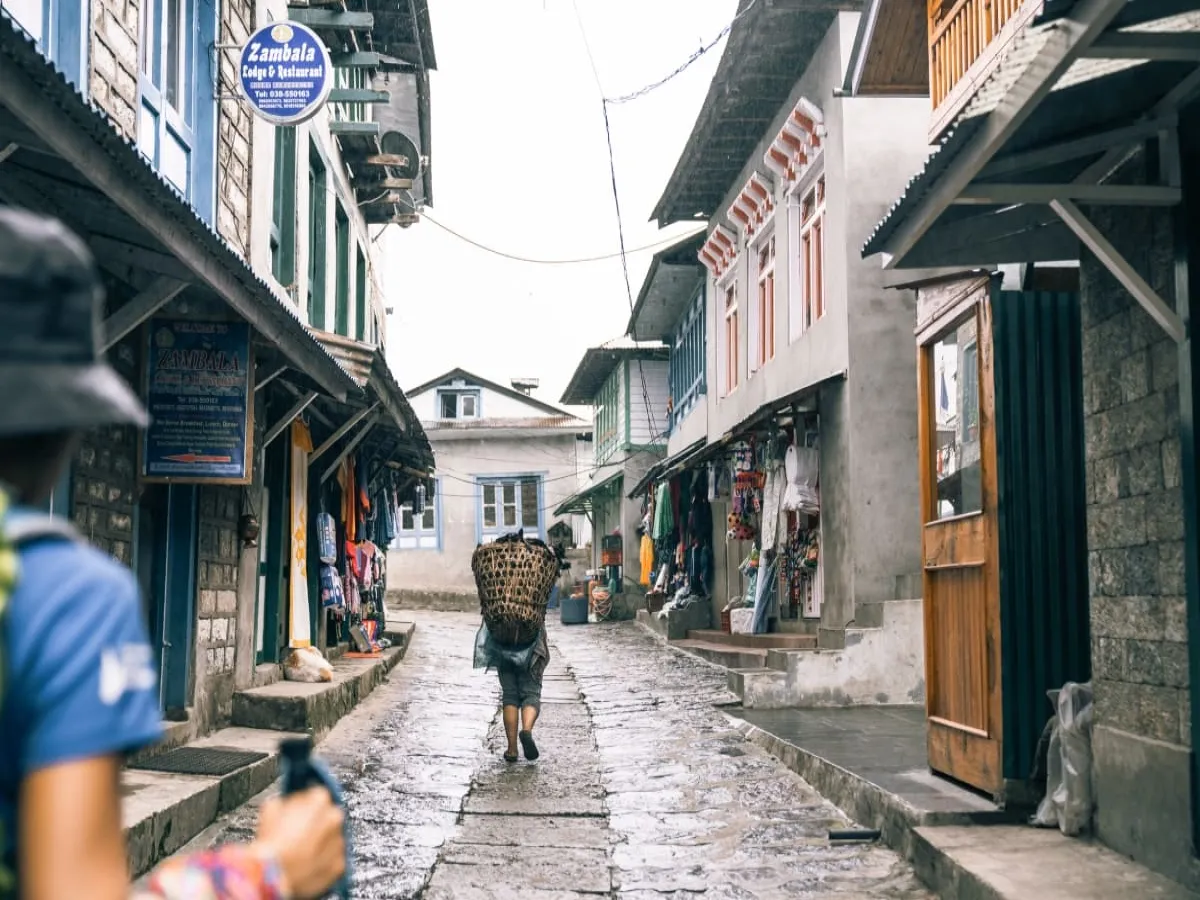 Senior citizen at Namche