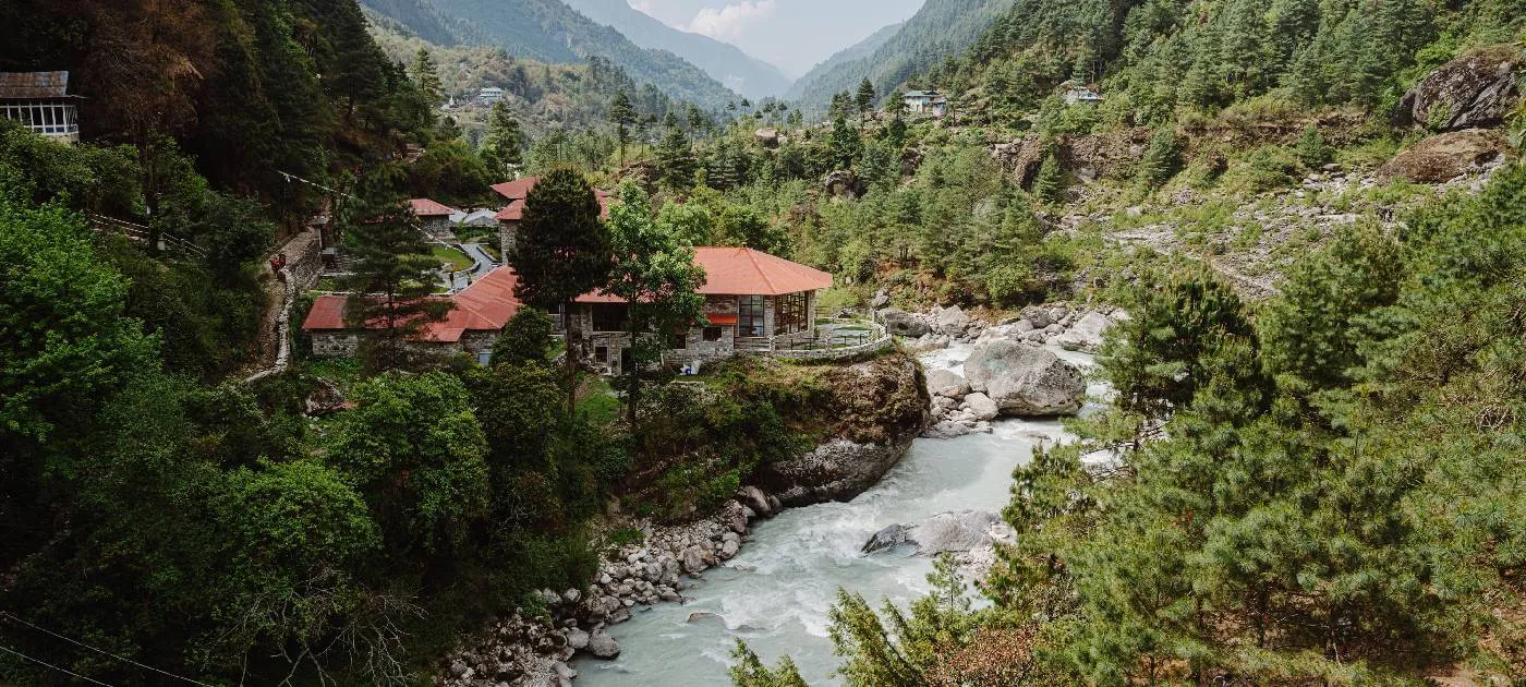 Tea House in Phakding Dudh Koshi River