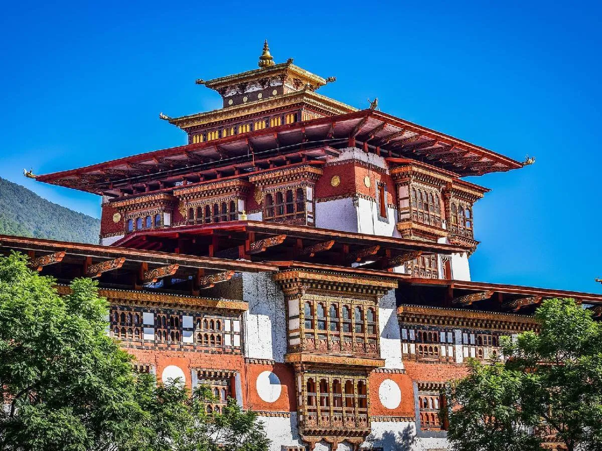 Tibet style monastery in Bhutan