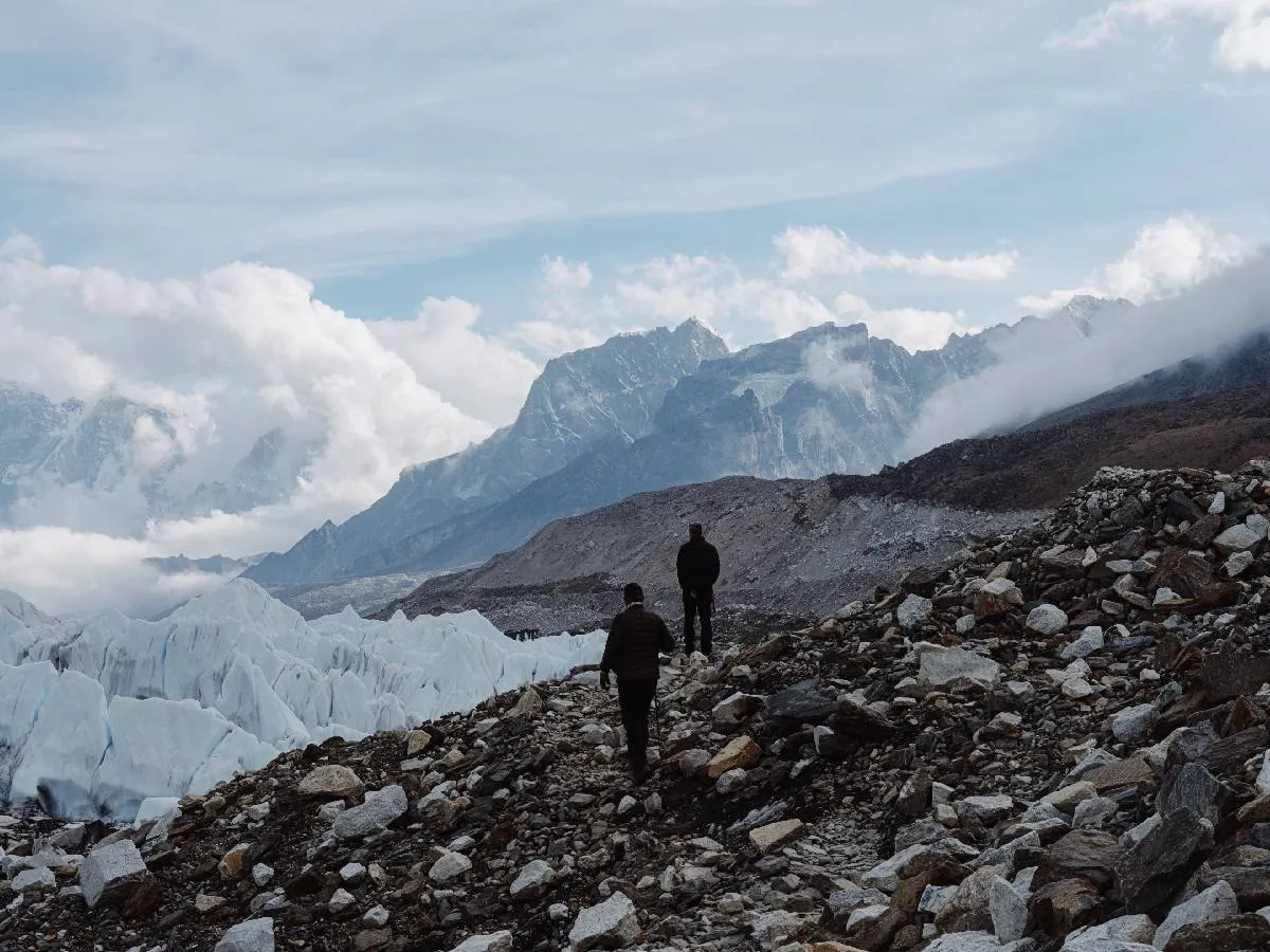 Trekker at Everest Base Camp