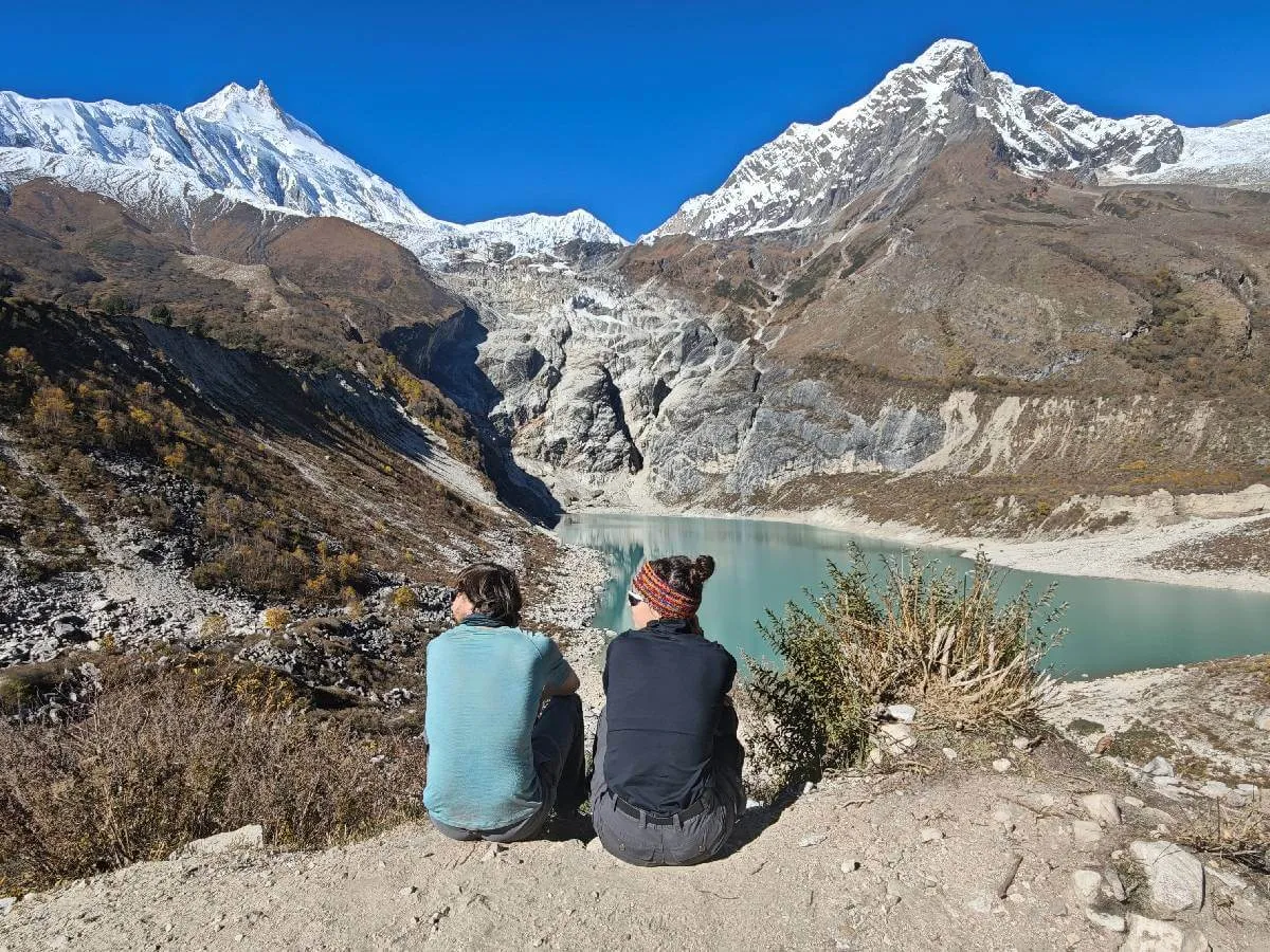 Trekkers at Birendra Lake