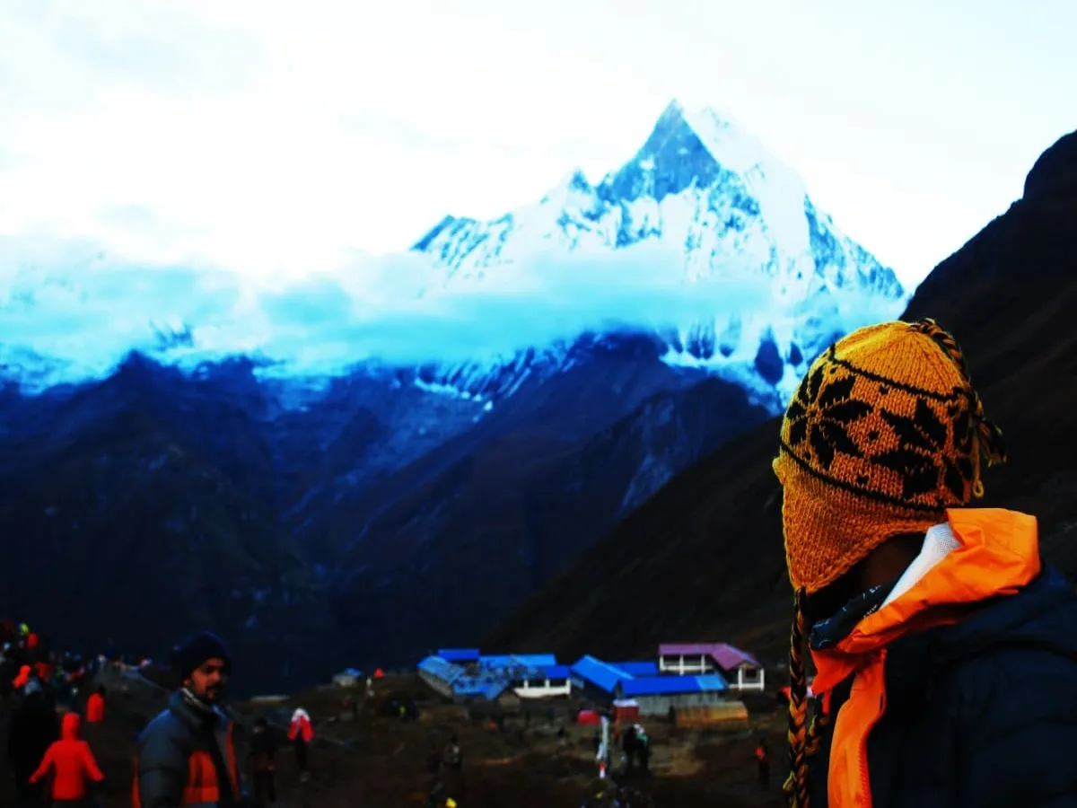 Views of Annapurna from Pisang