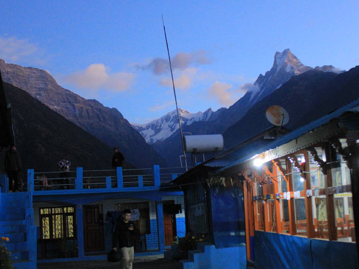 Beautiful accommodations in the Machhapuchhre  base camp