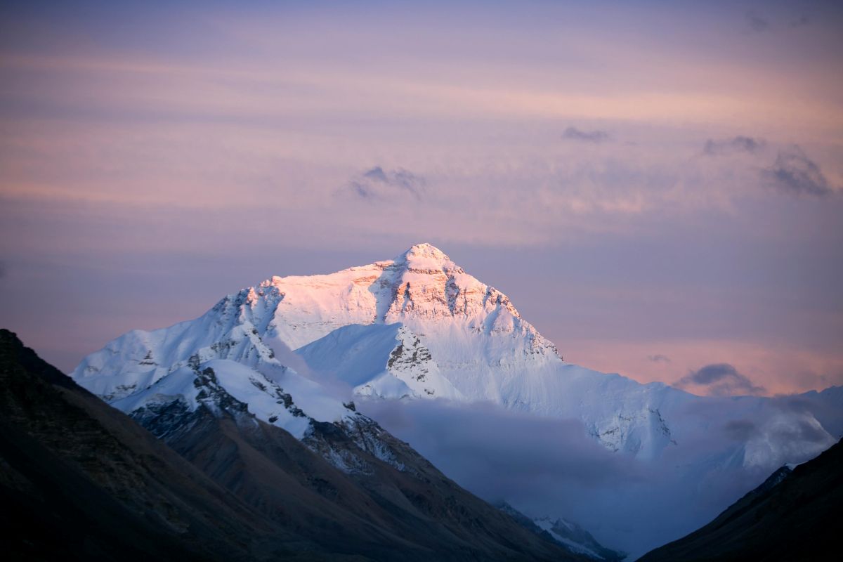 Beautiful everest peak seen from Tibet Side