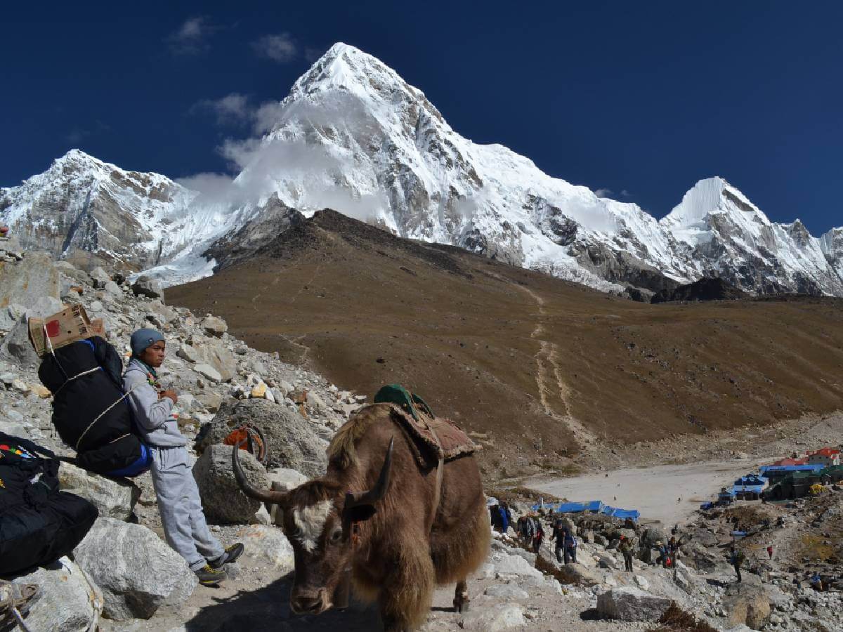 Beautiful scenery of Gorakshep
