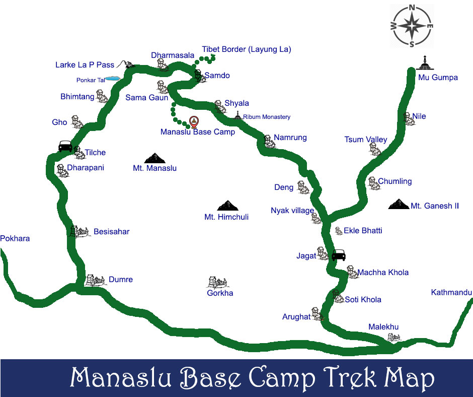Stay on track during your Manaslu Circuit trek with our offline map, designed to guide you through remote areas and changing terrains, ensuring you can navigate with ease, even without a mobile signal.