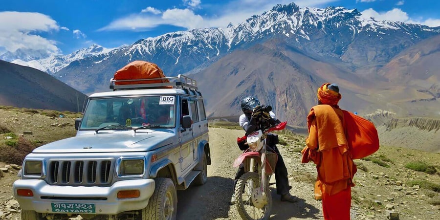 Ground Transportation on the Manaslu Circuit Trek – A rugged journey through scenic highways and rural roads, connecting Kathmandu to the remote trails of Manaslu.