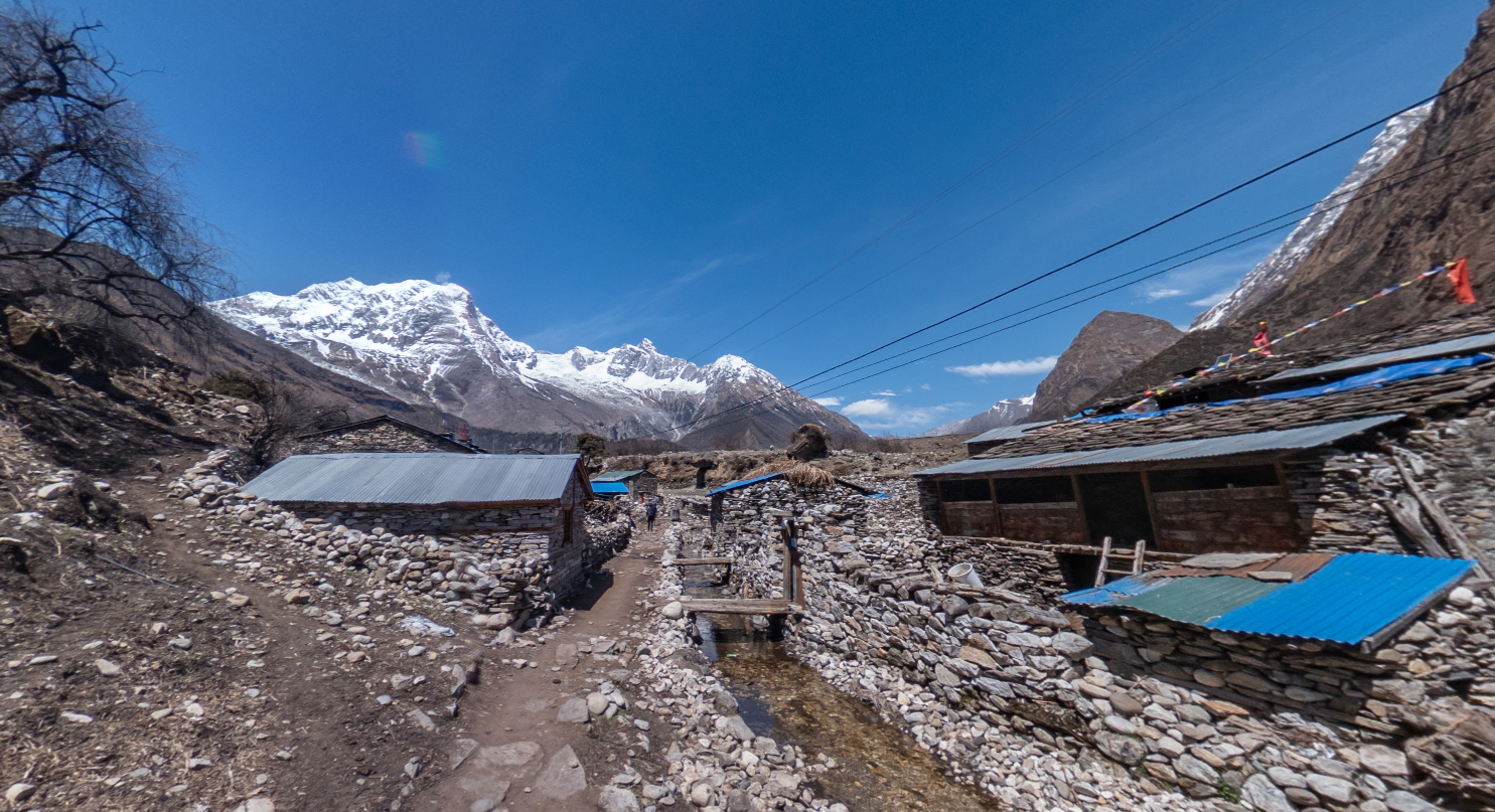 Samagaun during Manaslu Circuit Trek in November