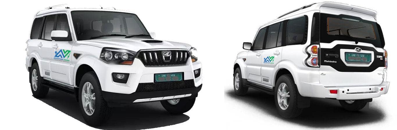 Experience the rugged reliability of the Scorpio on your adventure.