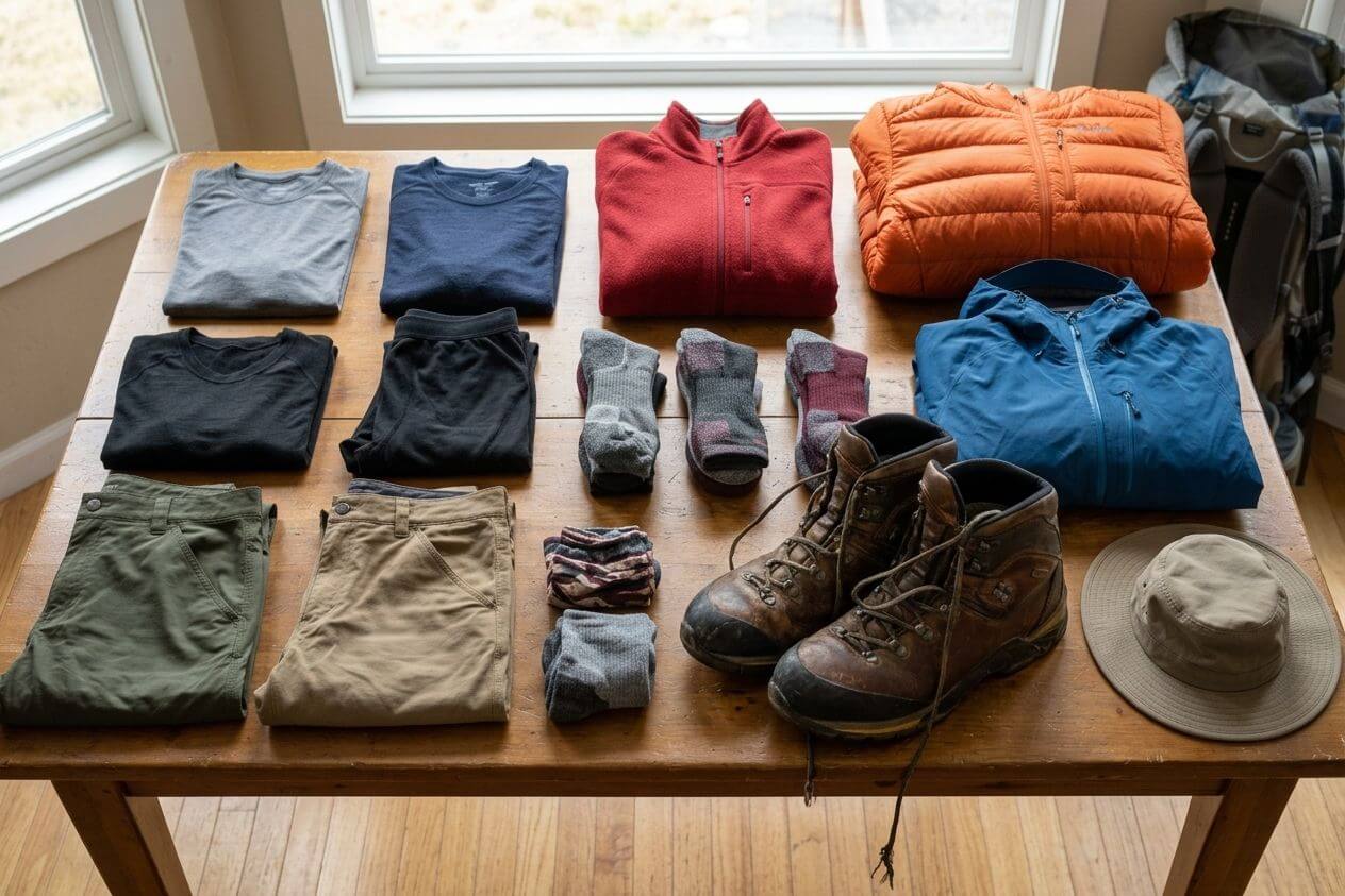 Clothing layer for EBC packing list
