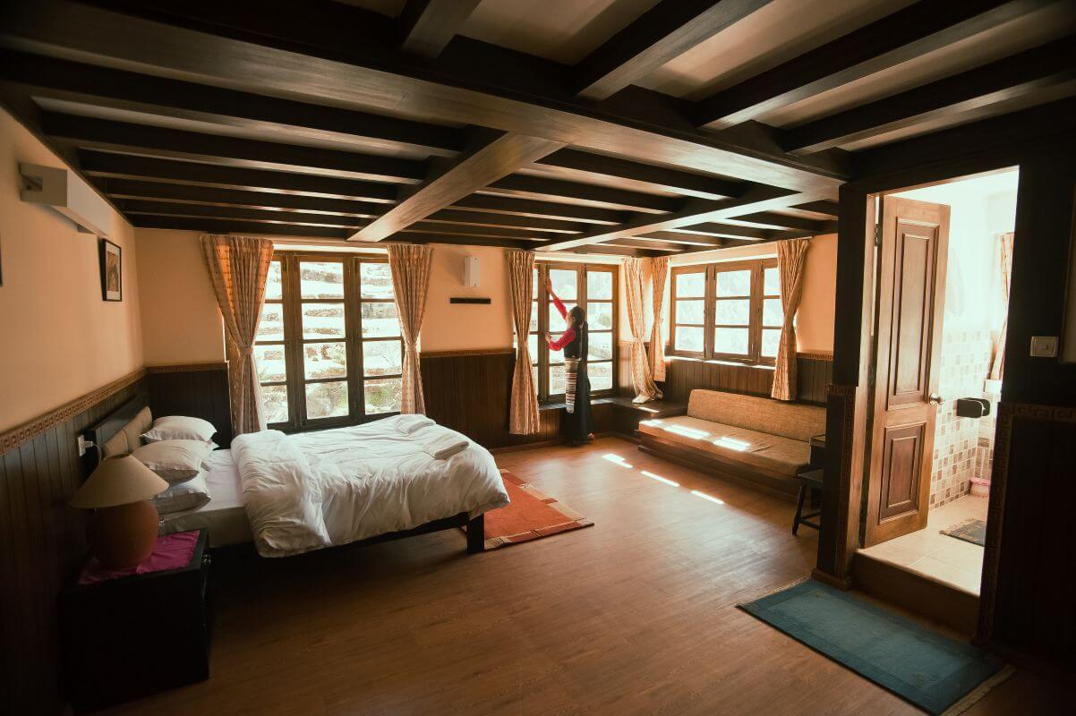 Comfortable accommodations during Namche Bazaar