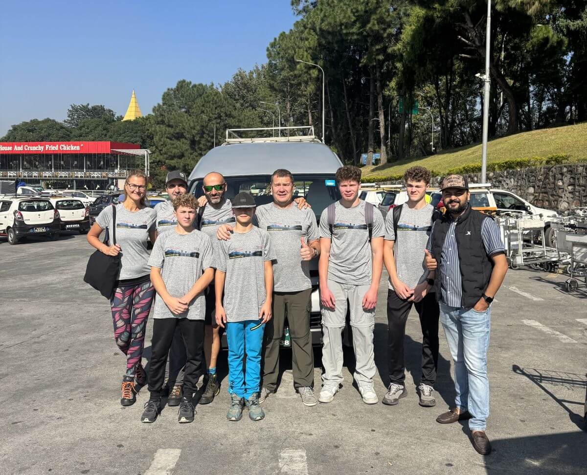 Guests arriving at Kathmandu Airport for the Everest Base Camp Trek airport transfer