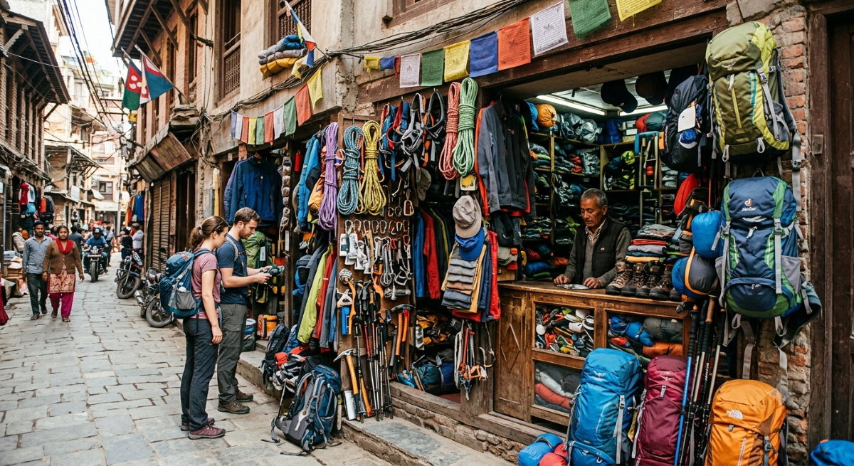 Local trekking gears and equipment shop