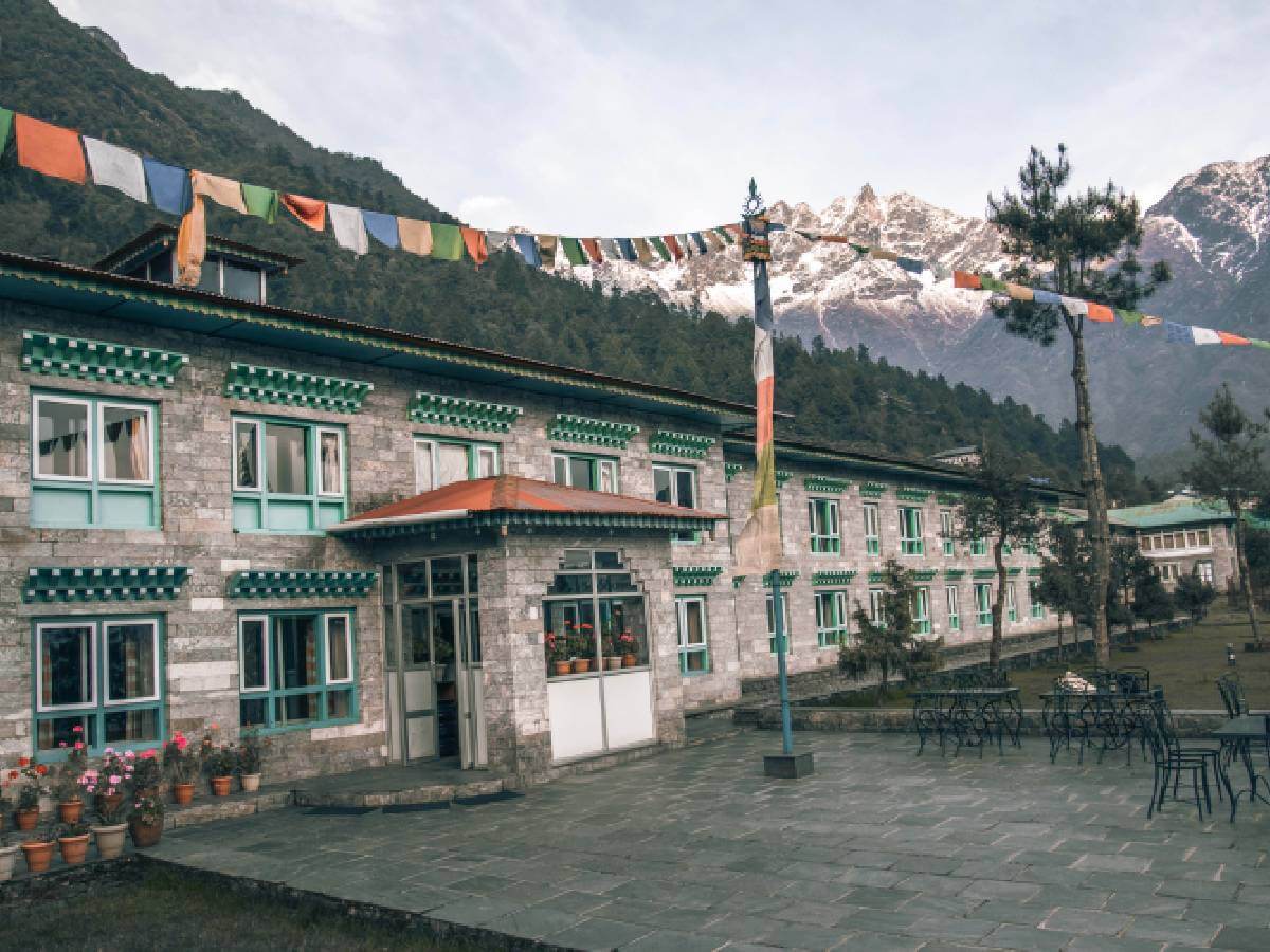Mountain seen from Lukla