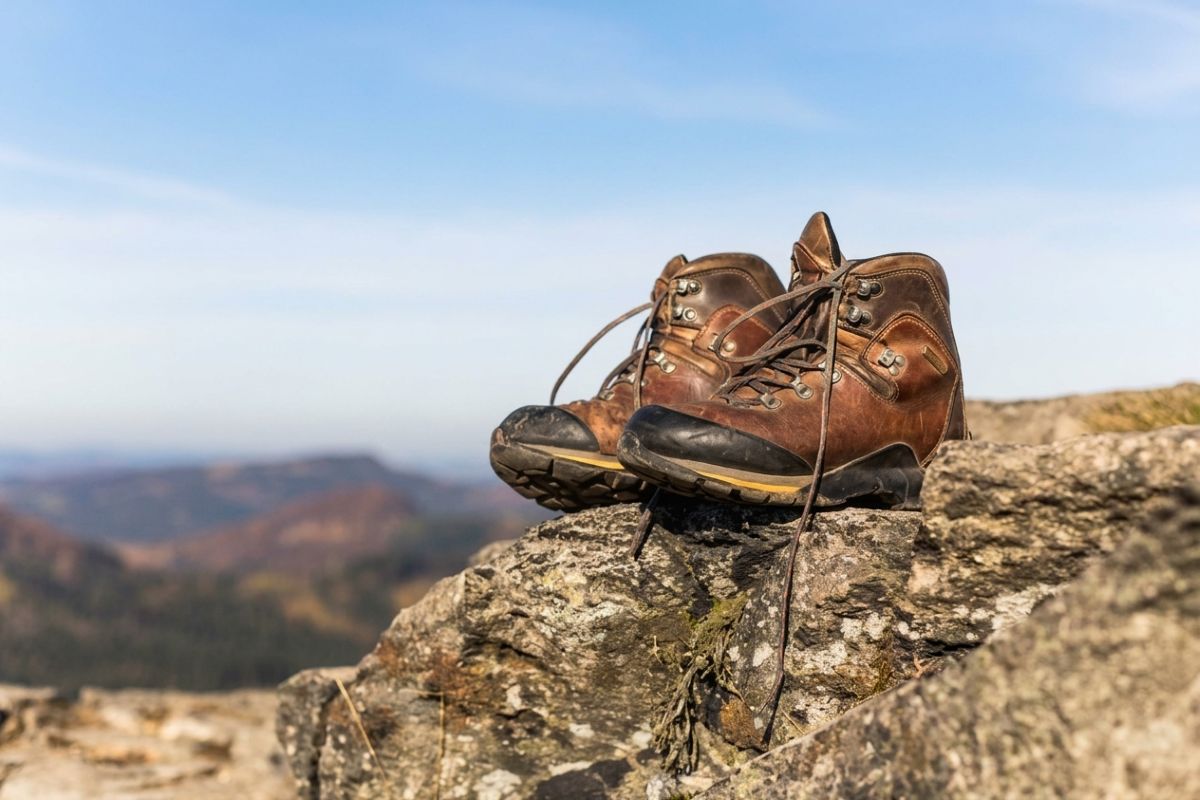 Trekking boots for the EBC