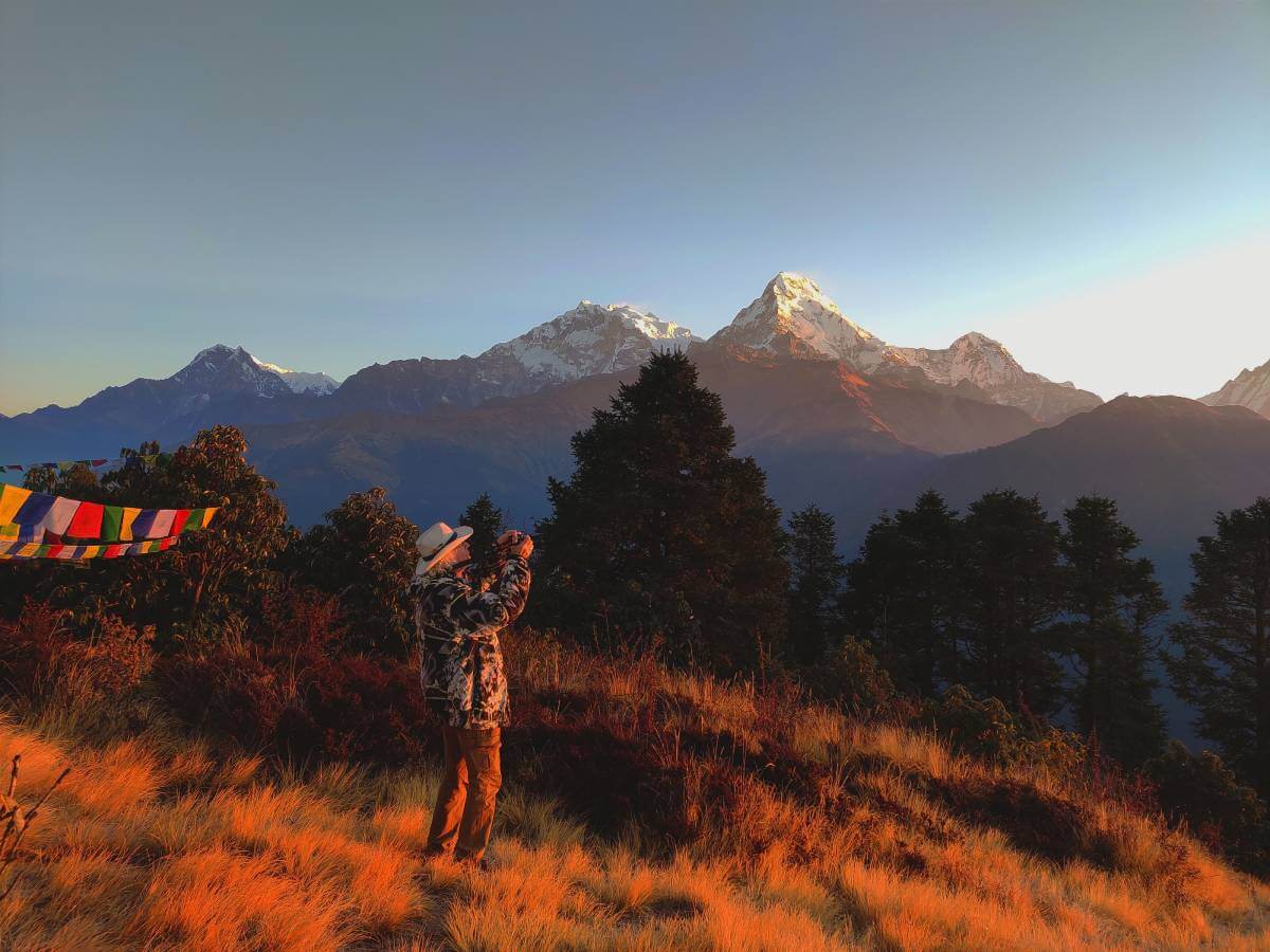 Beautiful views from Ghorepani Poon Hill trek