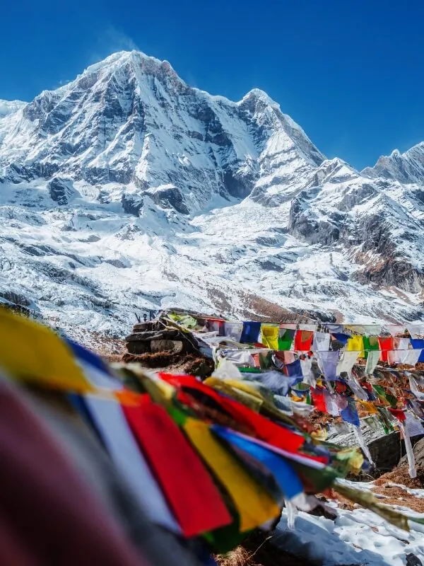 Annapurna peak view from North ABC