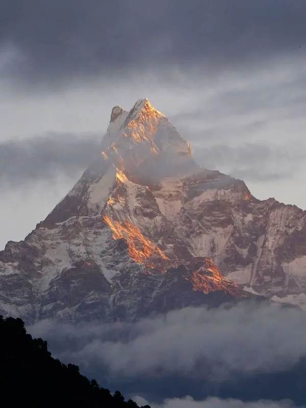 Beautiful sunrise seen from Sarangkot