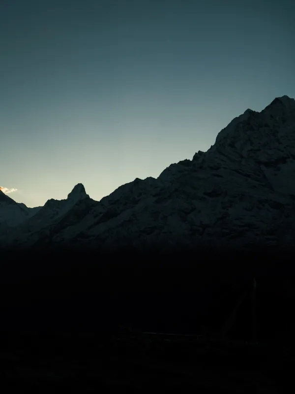 Beautiful sunset views from Chola pass