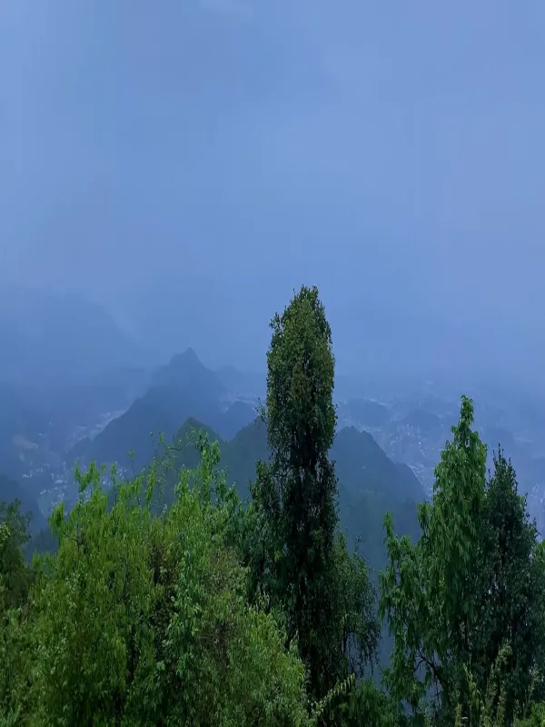 Beautiful views of Kathmandu valley from Godawari peak