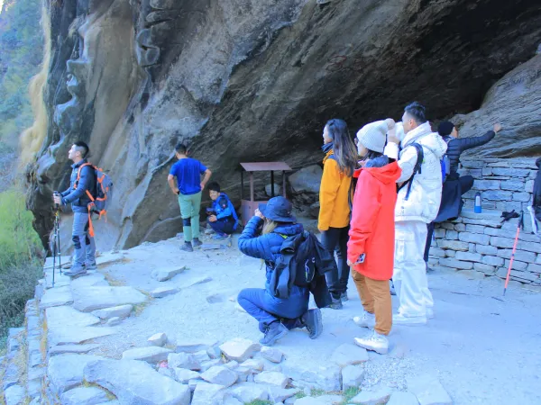 A Cave On The Trekking Trial Of Annapurna Where Trekkers Used To Rest When There Was No Lodges