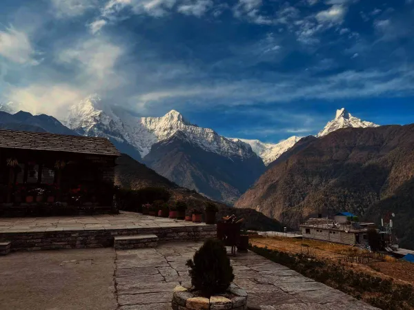 Annapurna And Machapuchhare Views From Siding