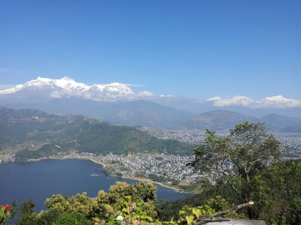 Annapurna Ranges Seen From Shanti Stupa