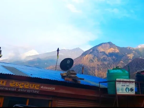 Annapurna Ranges Seen From The Jomsom