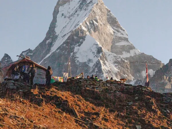 Beautiful Machapuchhare Ranges Seen From Dhampus