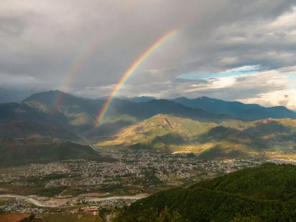 Beautiful Rainbow In Pokhara