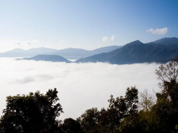 Clouds Covering The Hills Seen From Pokhara