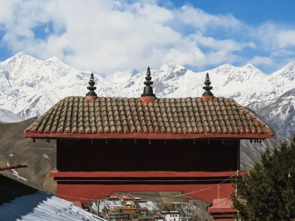 Dhaulagiri Landscape Seen From Mustang