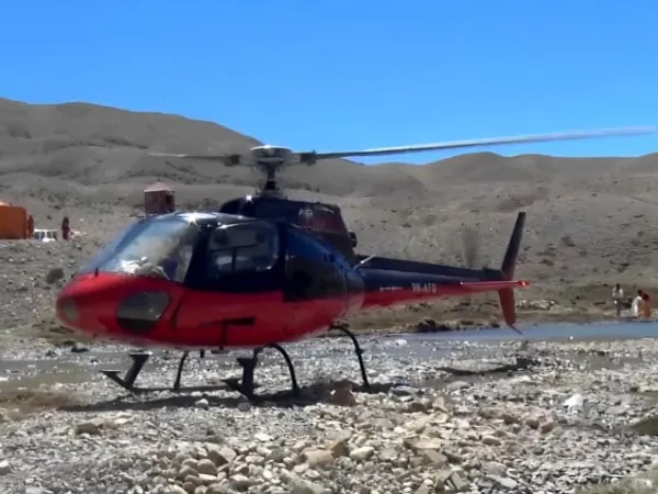 Helicopter At Damodar Kunda